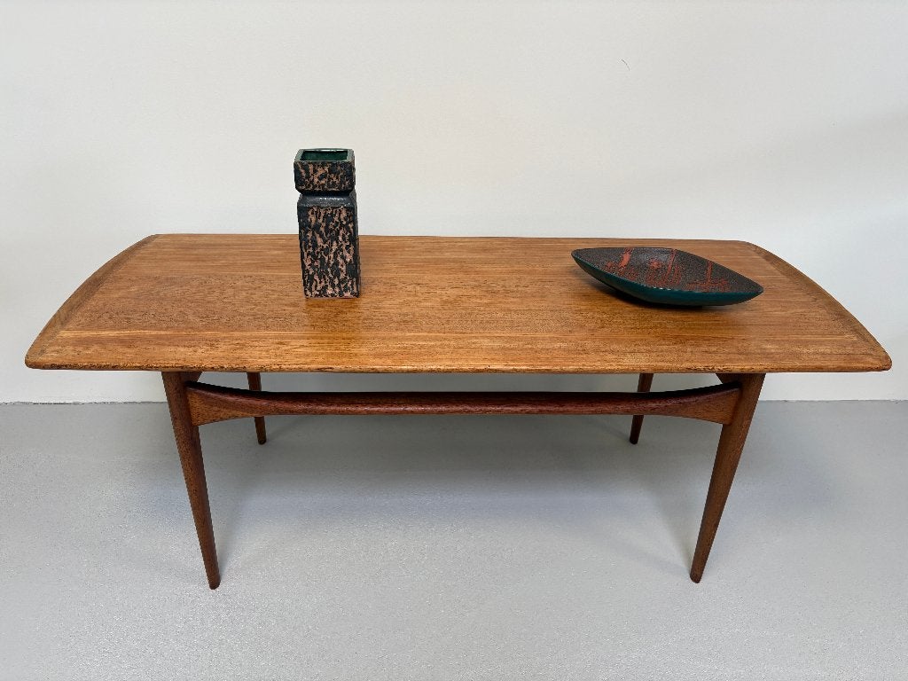 Vintage Deens design teak salon tafel France & Davorkosen, Ophalen of Verzenden