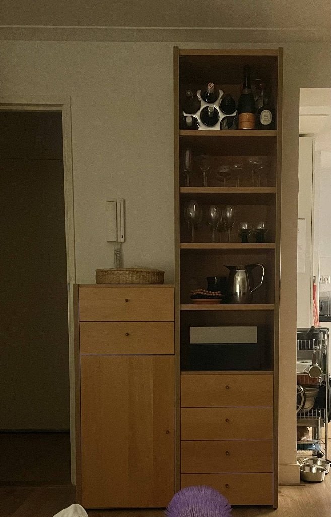 Vintage modulaire kast, Huis en Inrichting, Gebruikt, 200 cm of meer, 150 tot 200 cm, Met lade(s)