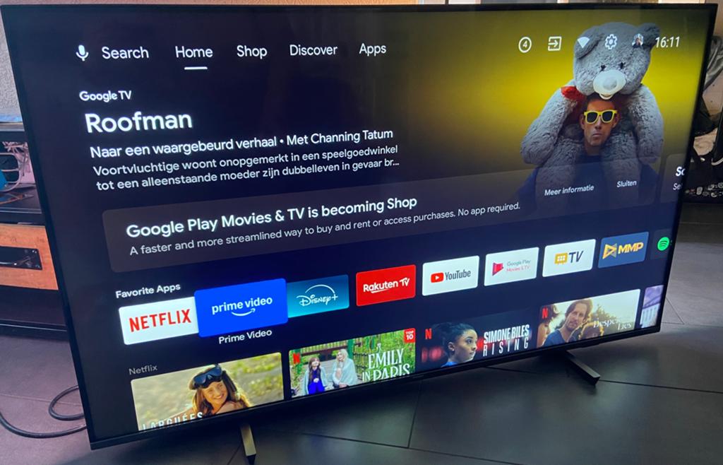 Philips 55 inch ambilight 4k smart tv, Audio, Tv en Foto, Televisies, Philips, 50 Hz, Ophalen of Verzenden, Zo goed als nieuw