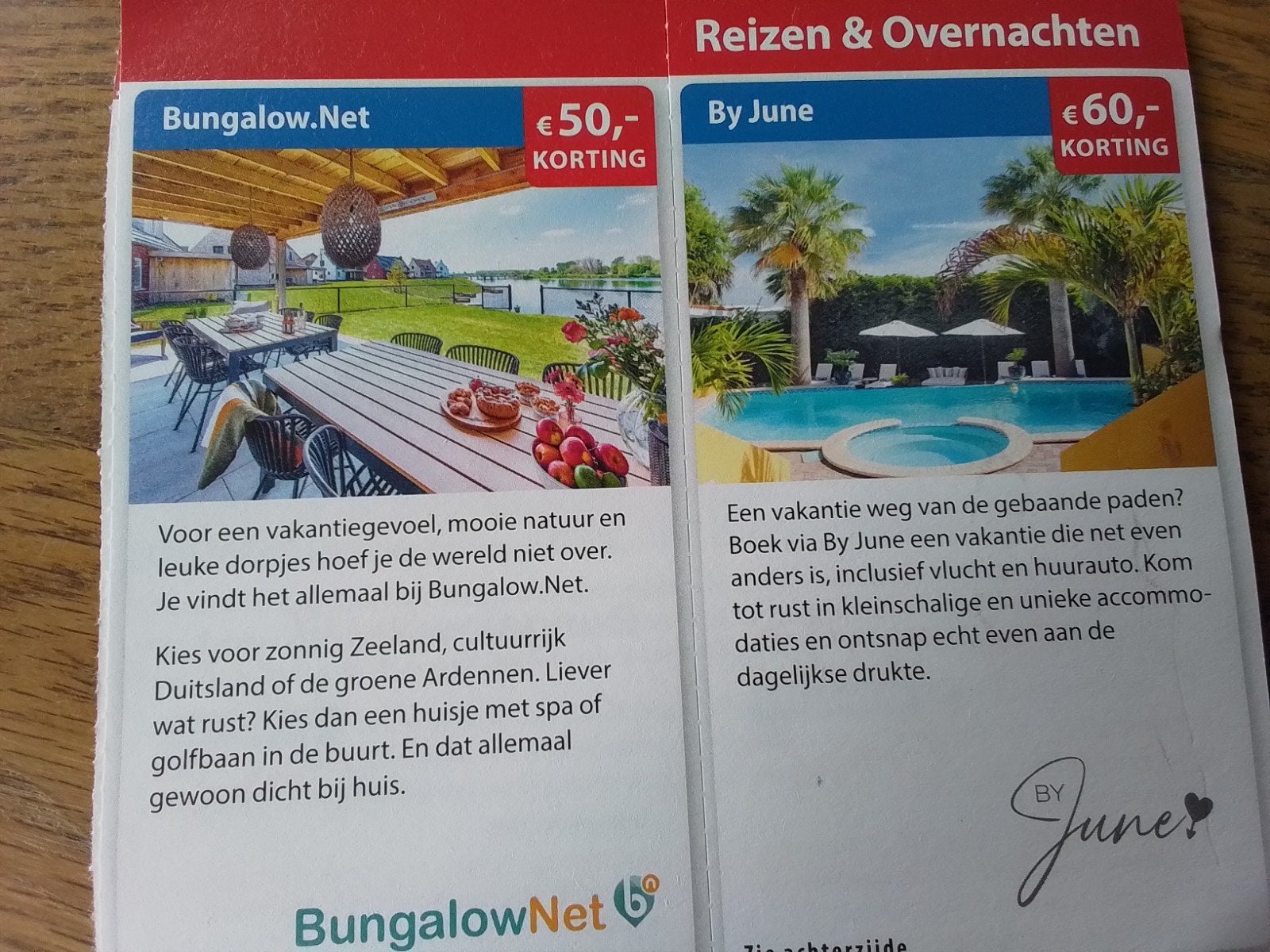 KORTINGSBONNEN  reizen en overnachten, Tickets en Kaartjes, Drie personen of meer, Kortingsbon