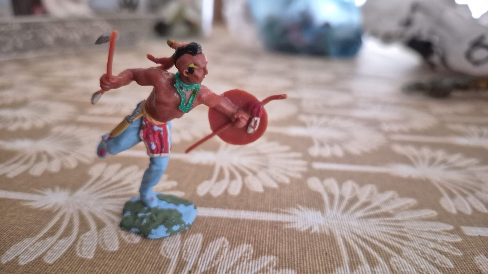 Vintage Indiaan Speelfiguur - Actiefiguur, Ophalen of Verzenden, Gebruikt