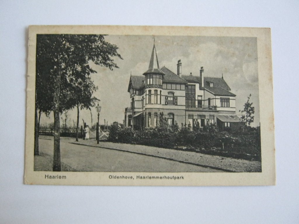 Ansichtkaarten Nederland, TC 9-93 Haarlem, Oldenhove 1923, Ophalen of Verzenden, 1920 tot 1940, Gelopen, Noord-Holland