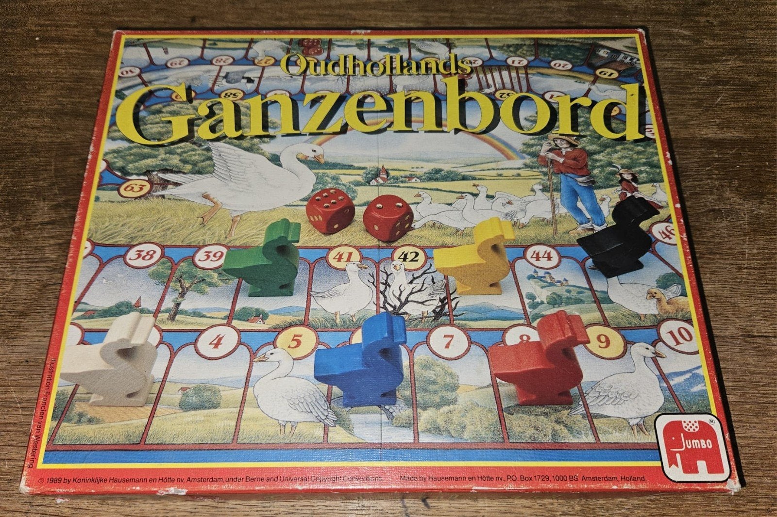 Oudhollands Ganzenbord - Klassiek Bordspel van Jumbo, Drie of vier spelers, Ophalen of Verzenden, Gebruikt, Jumbo