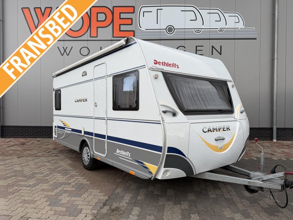 Dethleffs Camper 460 DB FRANSBED / LUIFEL, Caravans en Kamperen, Rondzit, Schokbreker, Bedrijf, Overige typen