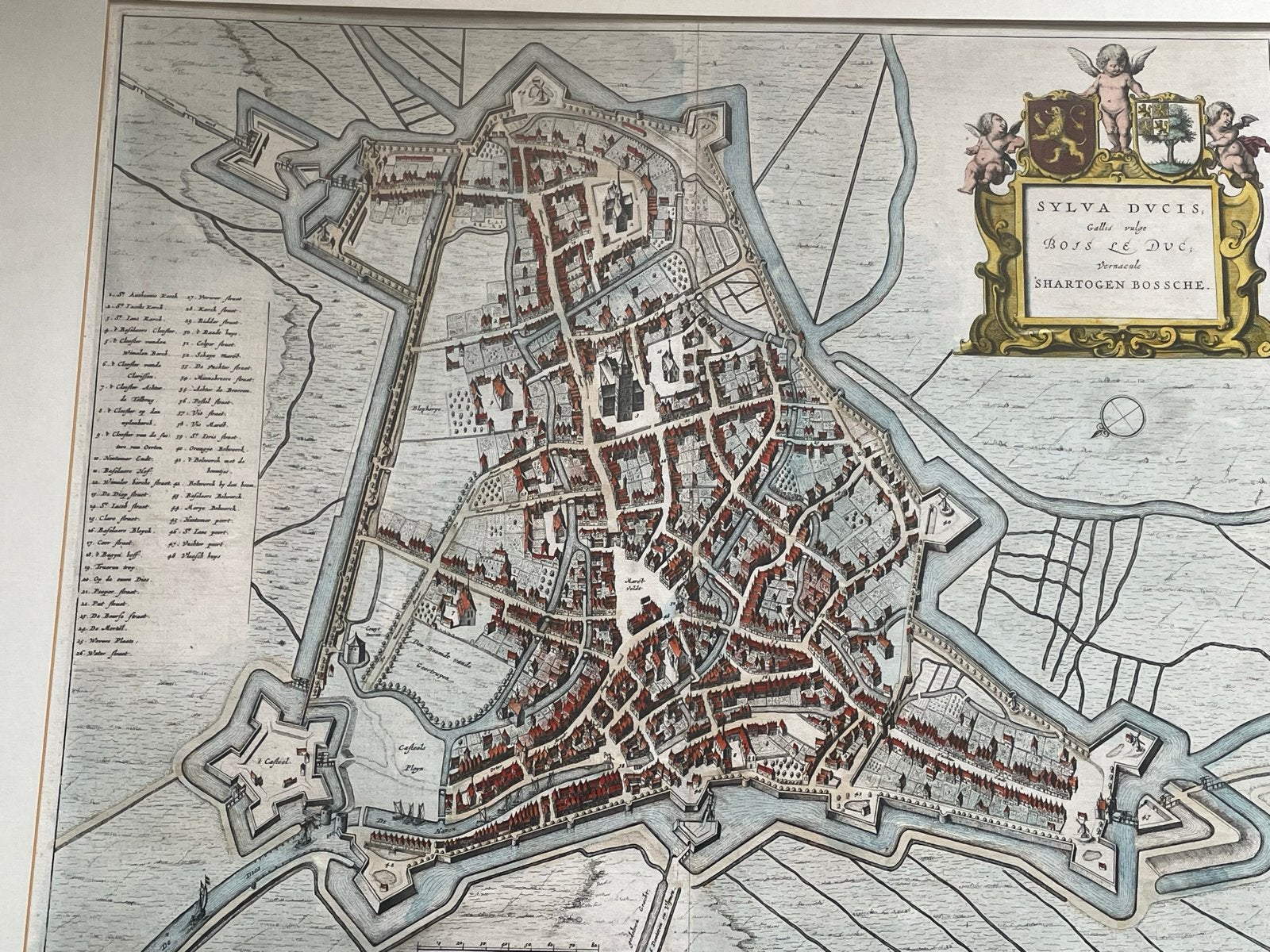 Antieke Kaart 's-Hertogenbosch - Blaeu (1649), Ophalen of Verzenden