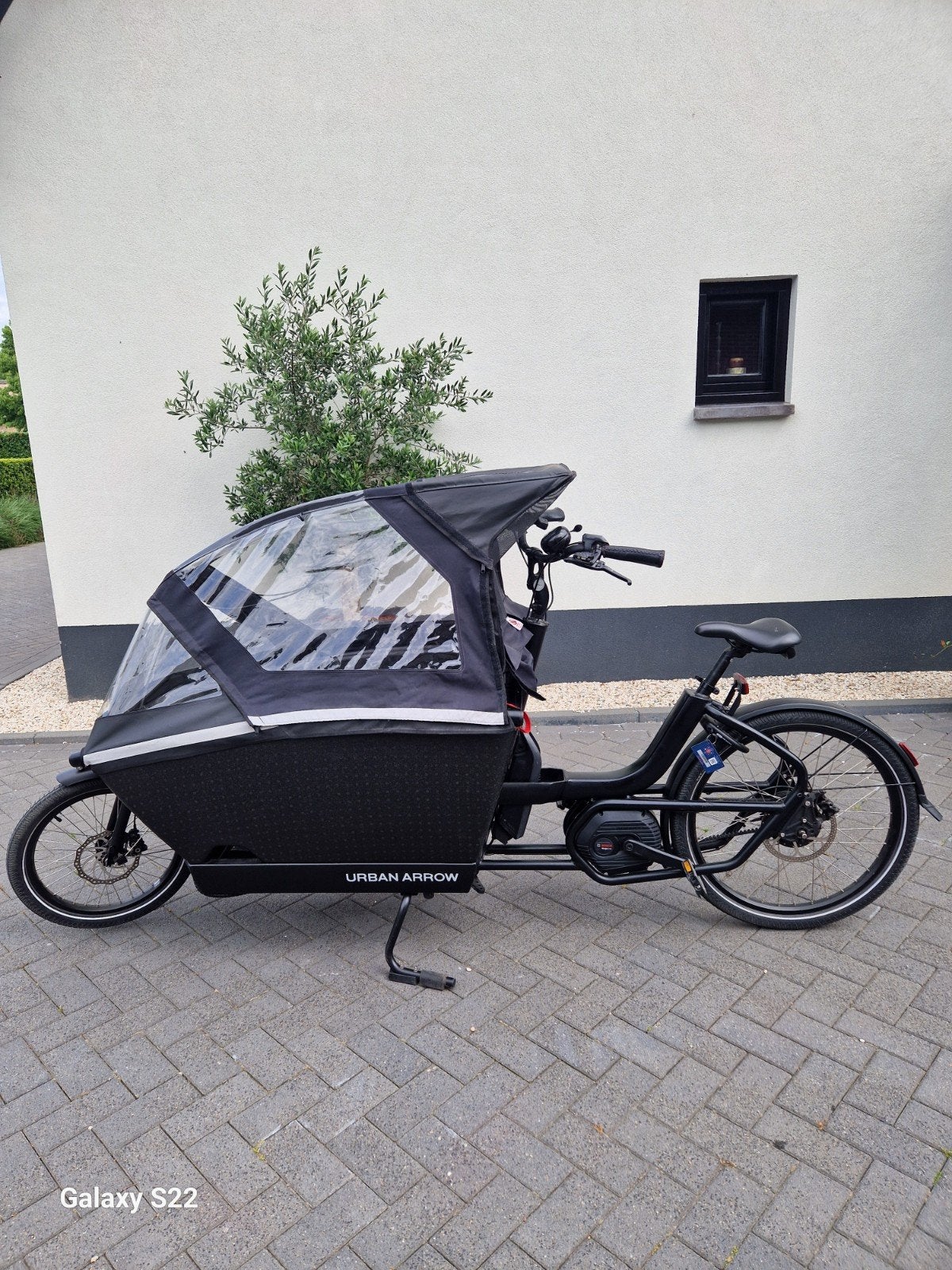 Urban Arrow Bakfiets - Zeer Goed Onderhouden, Automaat, 4 kinderen of meer, Huif, Zo goed als nieuw, Schijfrem