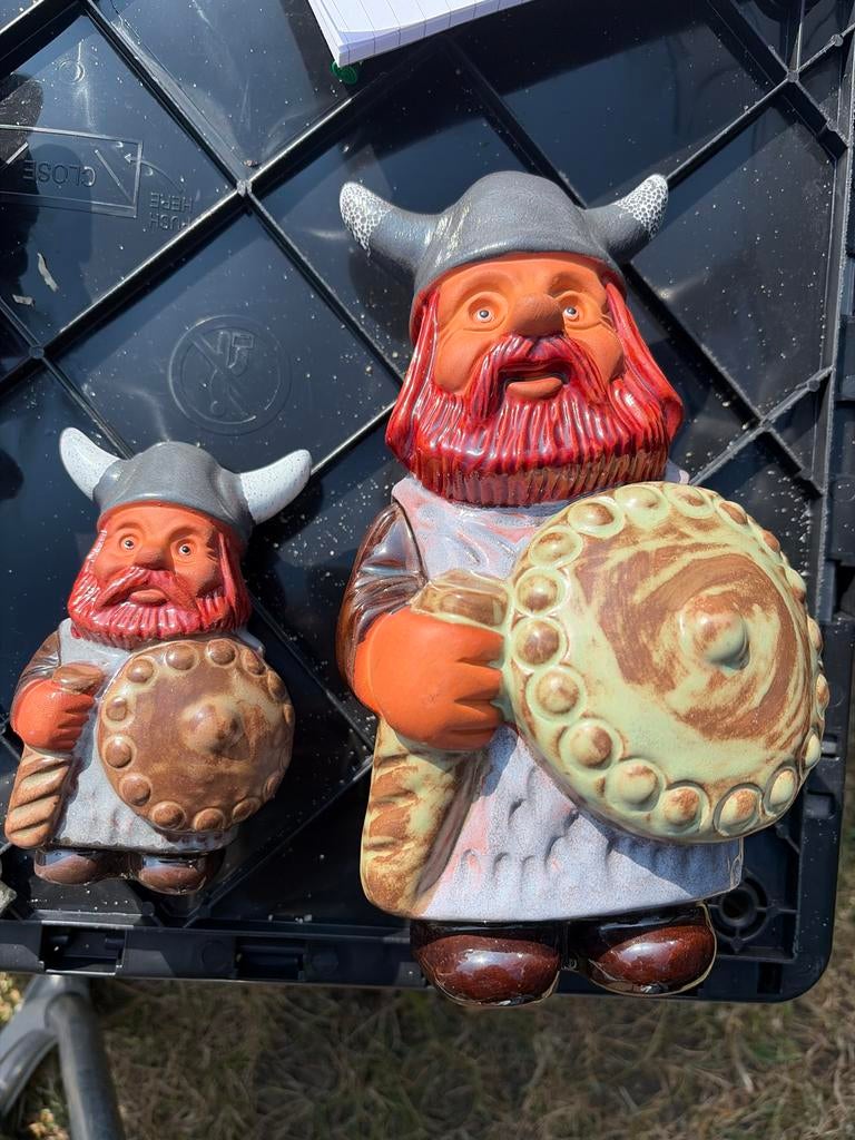 Set 2 vintage Rolf Berg Torshälla Zweden Vikingen Beeldjes, Verzamelen, Beelden en Beeldjes, Ophalen of Verzenden, Zo goed als nieuw