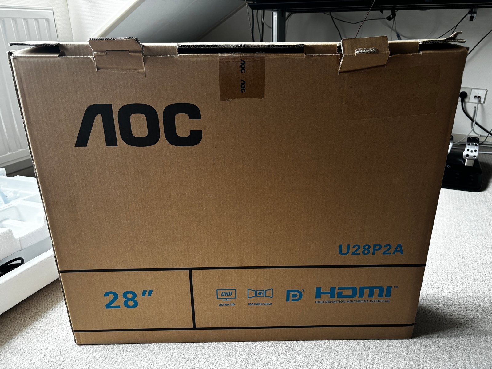 AOC U28P2A 28 inch 4K UHD Monitor - “Nieuw” in doos, Computers en Software, Monitoren, Ophalen of Verzenden, HDMI, 60 Hz of minder