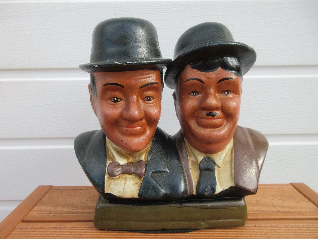 Dikke en dunne beeld Laurel en Hardy buste, Ophalen of Verzenden, Gebruikt, Mens