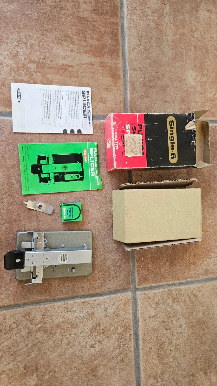 Fujica Single-8 Splicer met toebehoren, Ophalen of Verzenden, Accessoire