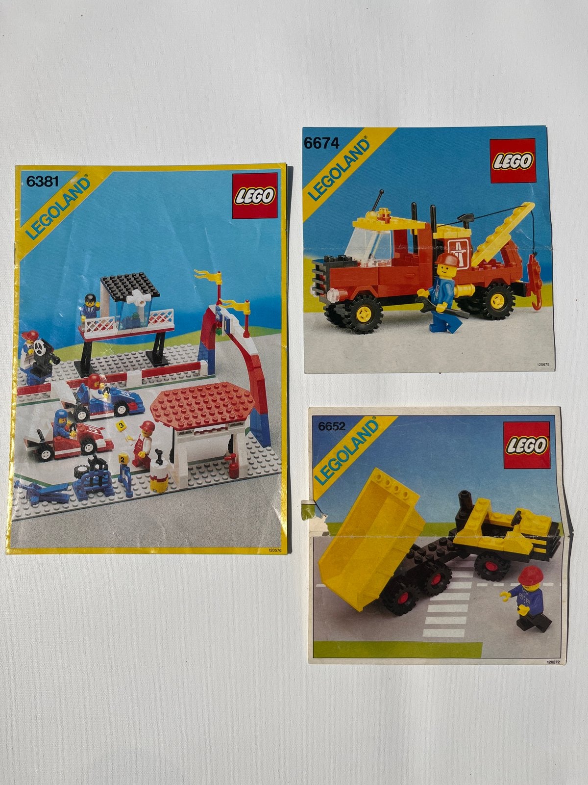 LEGO Legoland Bouwinstructies (6381, 6674, 6652), Ophalen of Verzenden, Gebruikt, Overige merken