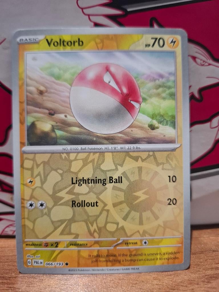Pokemon Voltorb PAL 066/193 reverse holo, Ophalen of Verzenden, Nieuw, Losse kaart