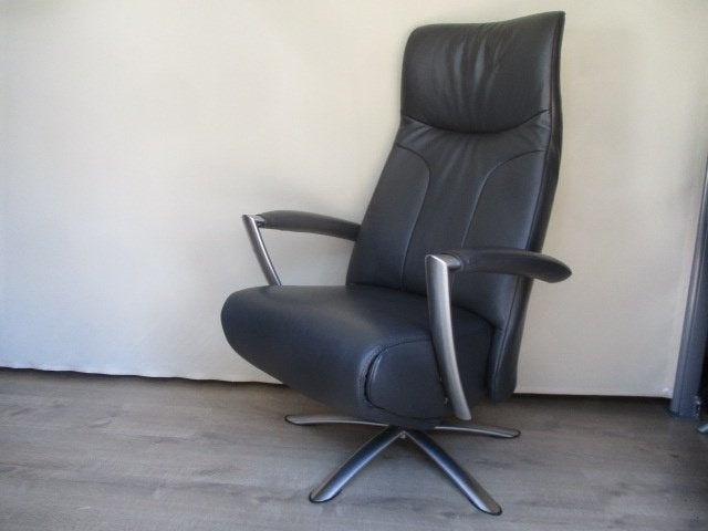 NIEUWSTAAT De Toekomst Twice design relax fauteuil leder el., Ophalen, 75 tot 100 cm, Leer, Zo goed als nieuw