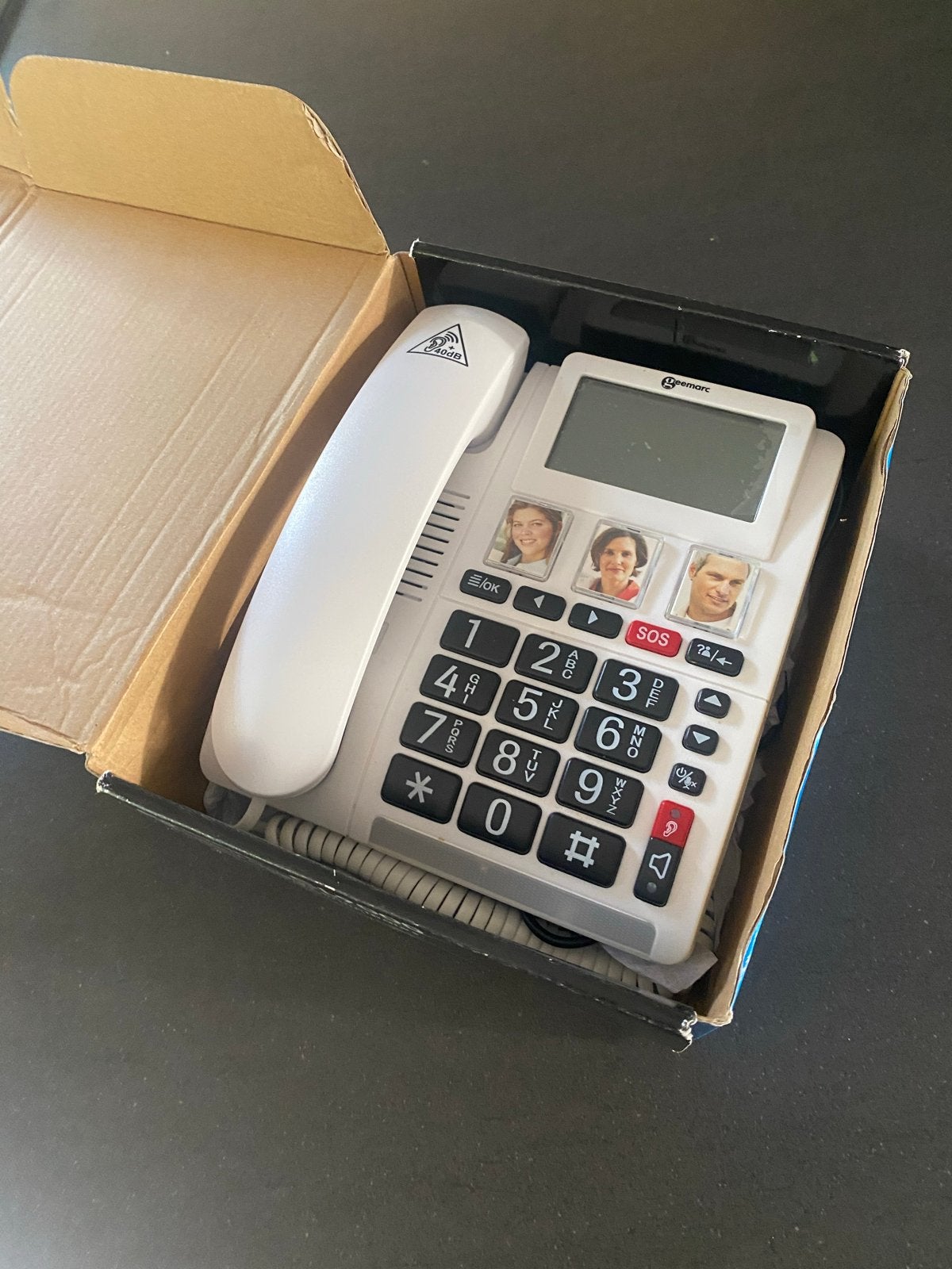 Geemarc CL9000 4G Telefoon met SOS Noodoproepfunctie, Telecommunicatie, Ophalen of Verzenden, Zo goed als nieuw, 1 handset