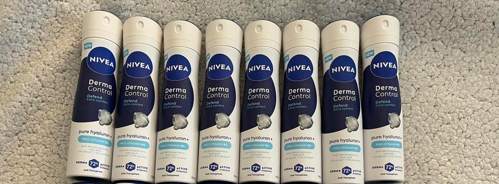8x Nivea Derma Control Defend deodorant spray, Ophalen of Verzenden, Nieuw, Deodorant of Bodyspray