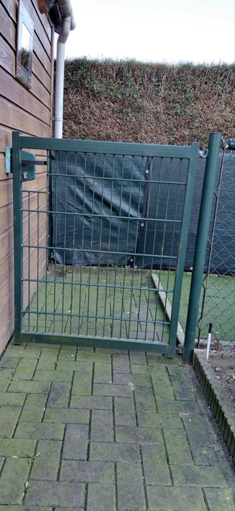 Looppoort met gaas hekwerk, Tuin en Terras, Tuinhekken en Hekwerk, Ophalen of Verzenden, IJzer, Gaashekwerk