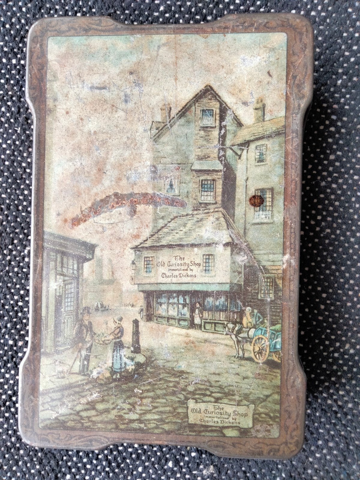 Oud blik 'The Old Curiosity Shop' Charles Dickens, Verzamelen, Blikken, Ophalen of Verzenden, Gebruikt, Overige, Overige merken