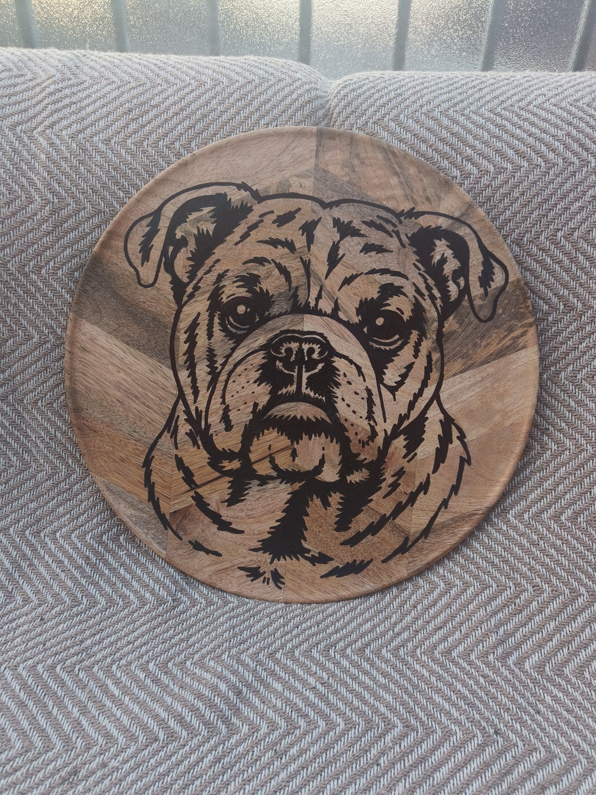 Handgemaakte Engelse Bulldog decoratie - 37cm, Ophalen of Verzenden
