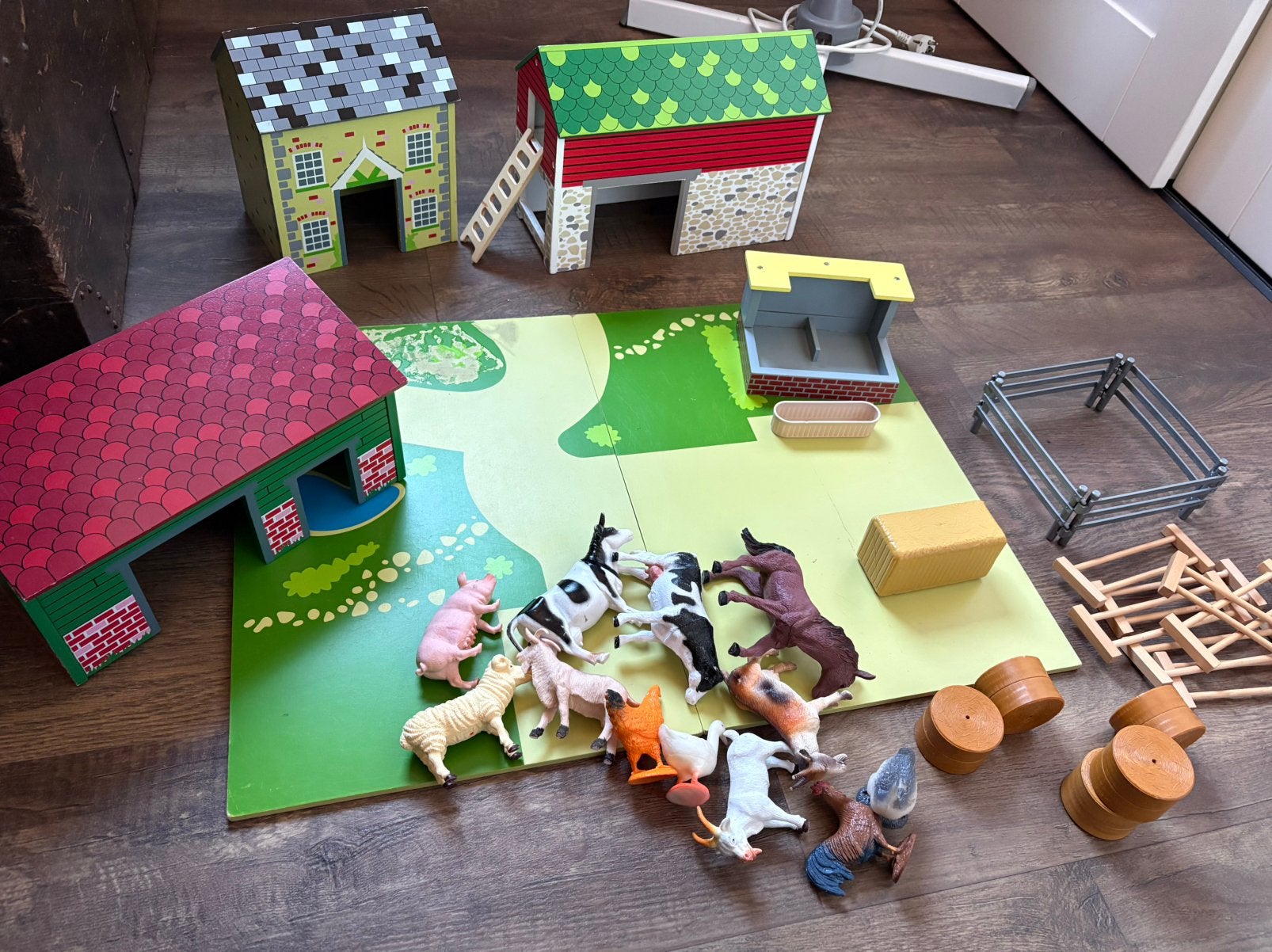 Leuke boerderijset – inclusief dieren en accessoires, Ophalen, Gebruikt