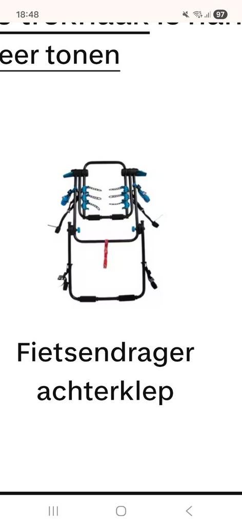 Decathlon Fietsendrager voor 3 fietsen - Achterklep, Auto diversen, Fietsendragers, Ophalen of Verzenden, 3 fietsen of meer, Gebruikt