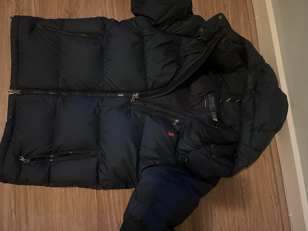 Ralph Lauren Gorhan puffer jas, Ophalen of Verzenden, Zo goed als nieuw, Maat 46 (S) of kleiner, Blauw