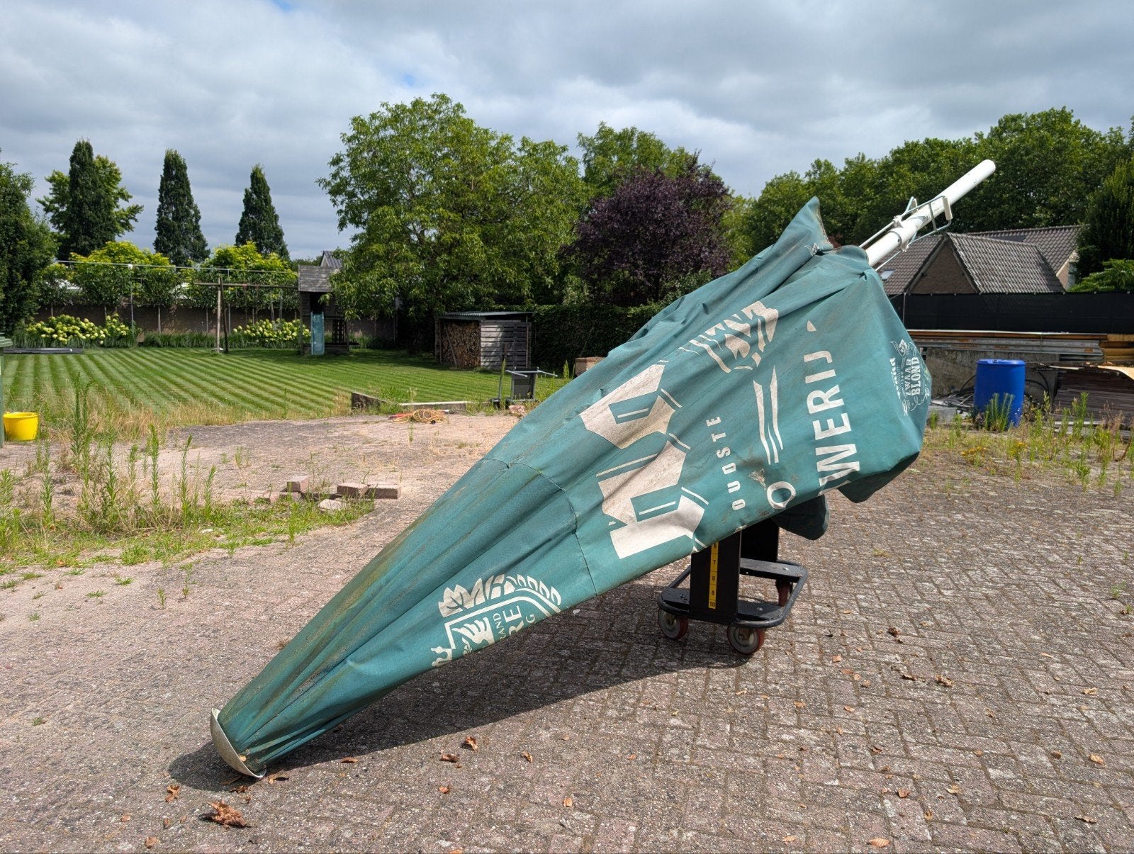 Brand Bier Horecaparasol - Zware Kwaliteit 5-6 Meter, Ophalen, Gebruikt, Meer dan 4 meter, Stokparasol
