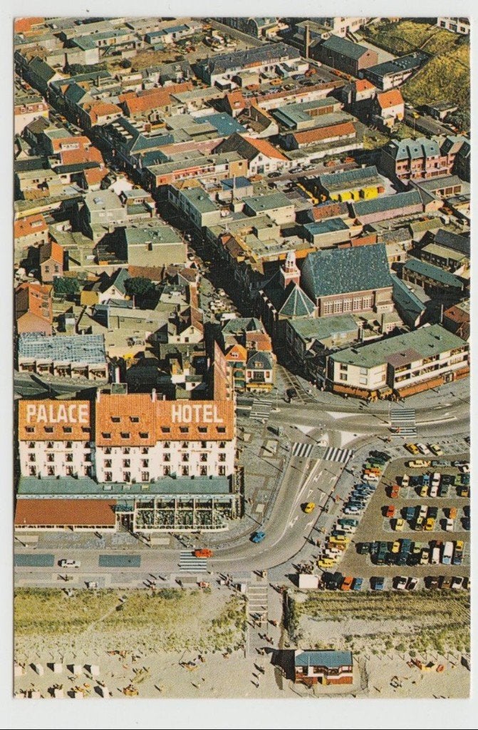 Noordwijk aan Zee Luchtfoto  Palace Hotel Strand Ongelopen, Ophalen of Verzenden, 1980 tot heden, Ongelopen, Zuid-Holland