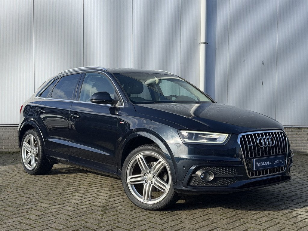 Audi Q3 2.0 TFSI quattro Pro Line | S-Line | CarPlay | Stoel, Euro 5, Beige, 4 cilinders, Blauw