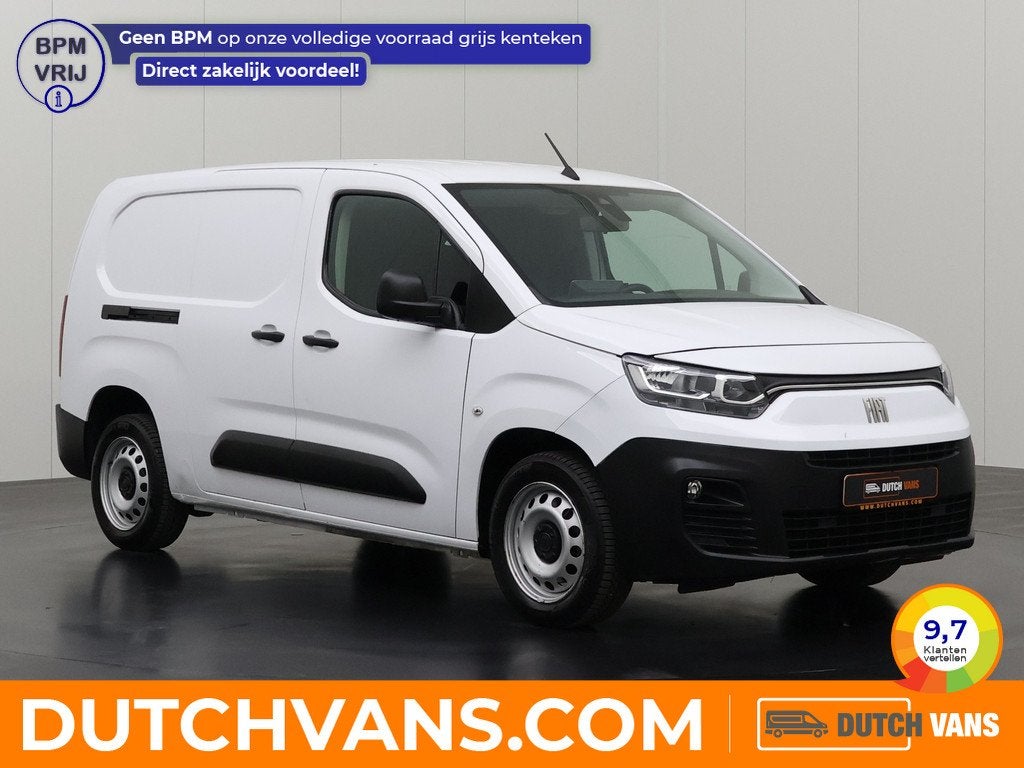 Fiat Doblò 1.5HDi | Navigatie | Multimedia | Airco | Cruise, Stof, Gebruikt, Euro 6, Wit