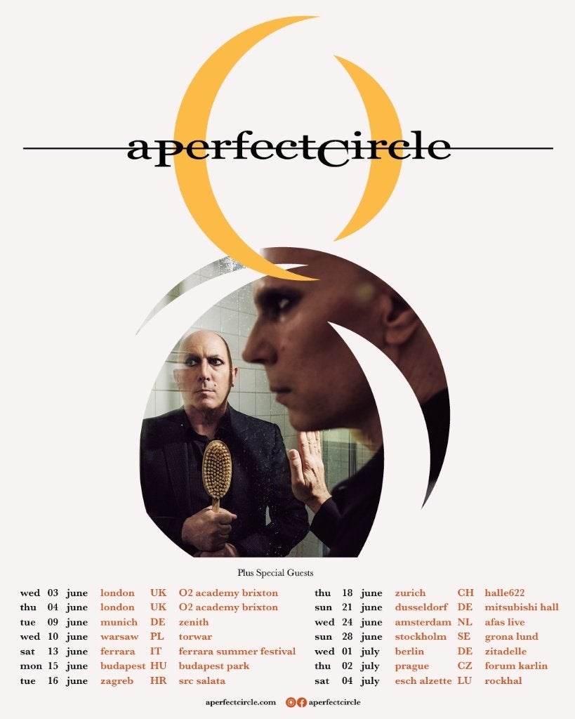 2 tickets - A perfect circle - AFAS Live, Twee personen, Juni, Alternative