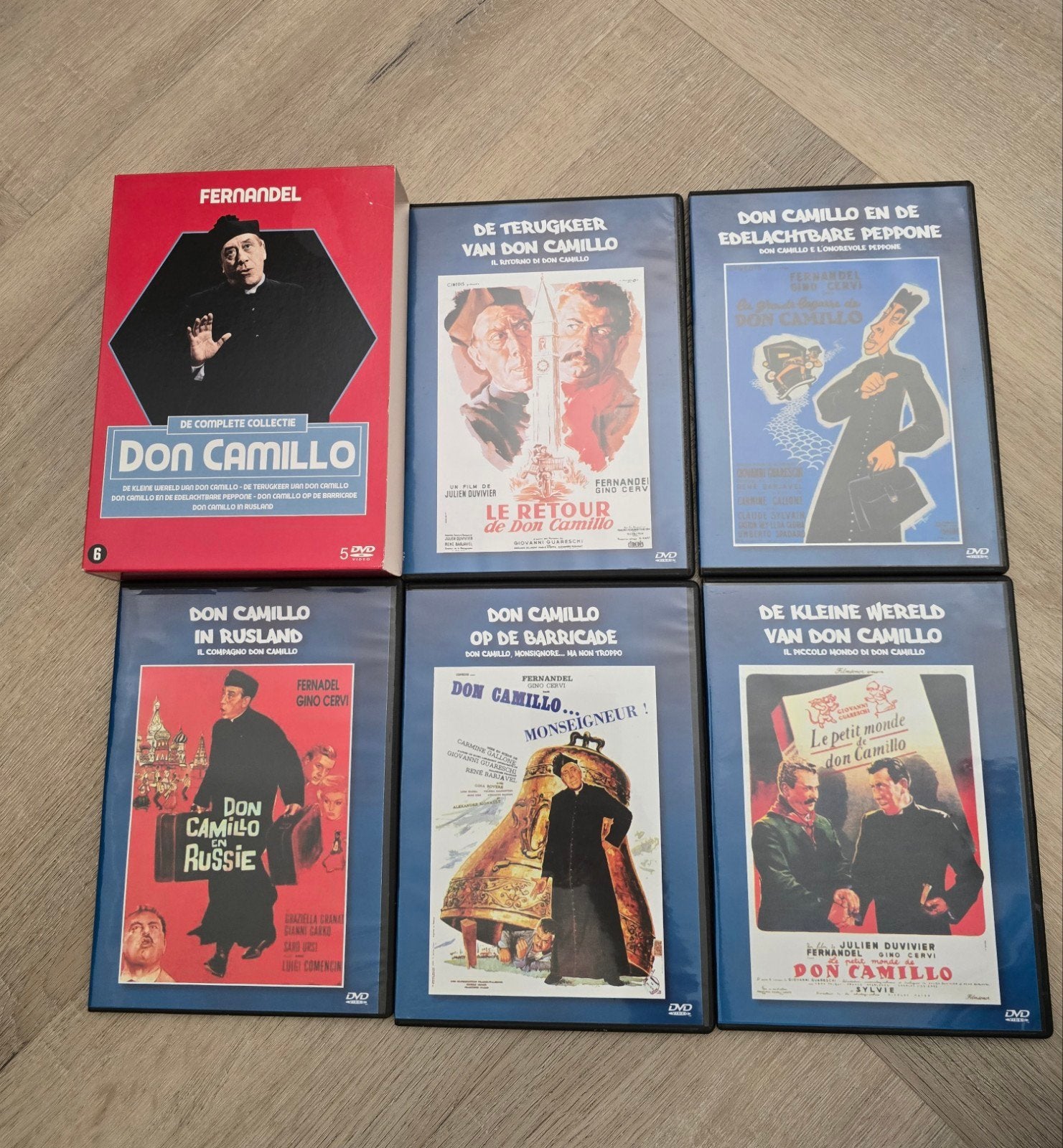 Dvd Don Camillo de complete collectie - Fernandel, Nederlands, Ophalen of Verzenden, Komedie, Italiaans