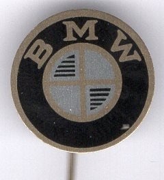BMW blik auto speldje 18 mm ( A_111), Ophalen of Verzenden, Gebruikt, Transport, Button
