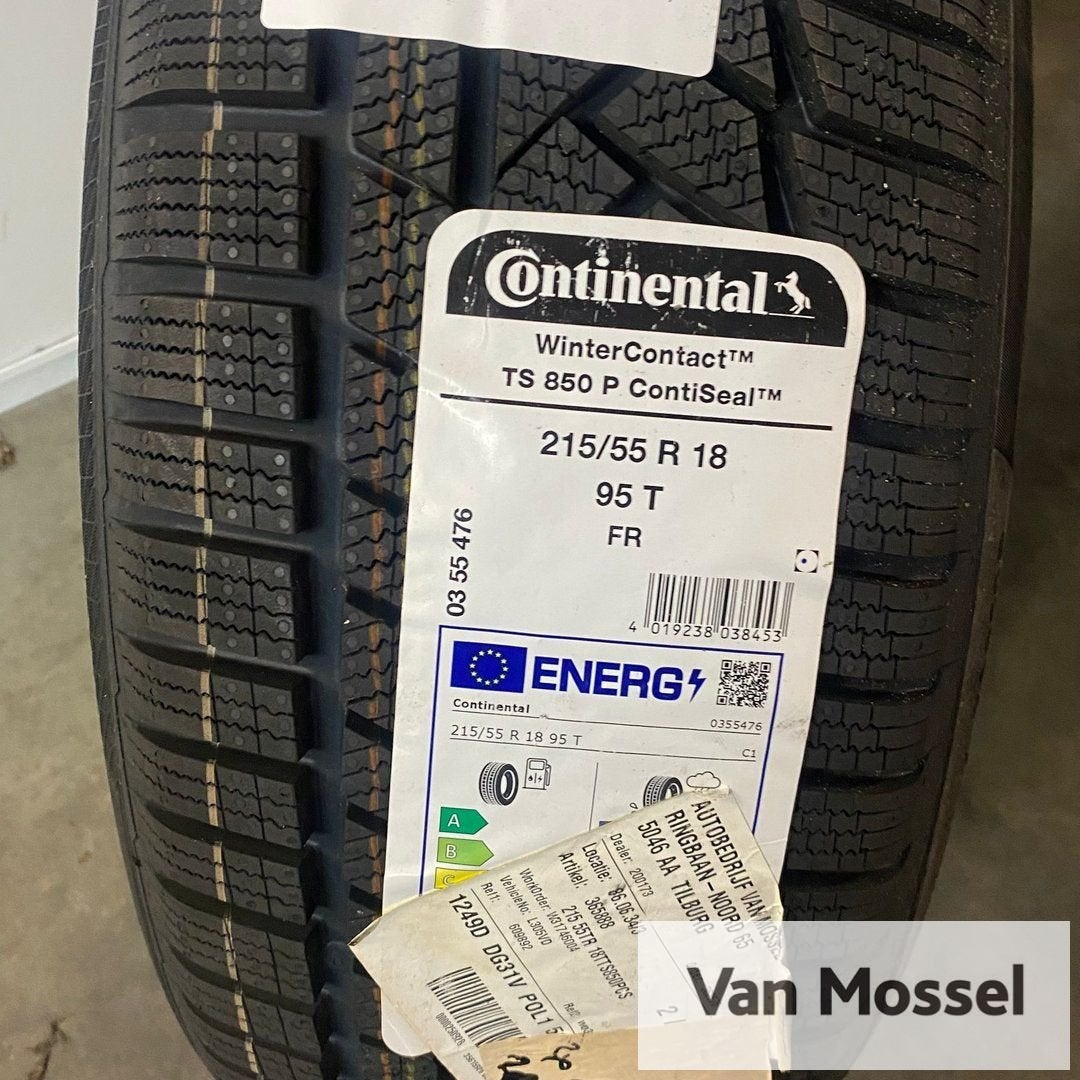 Continental WinterContact TS850P ContiSeal 215/55/R18 95T, Auto-onderdelen, Banden en Velgen, 18 inch, Gebruikt, -, -
