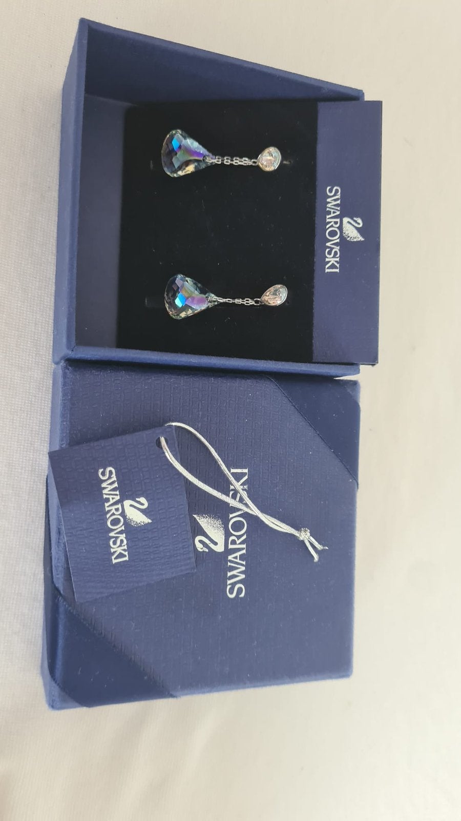Swarovski oorbellen, Ophalen of Verzenden, Zo goed als nieuw, Sieraad of Horloge