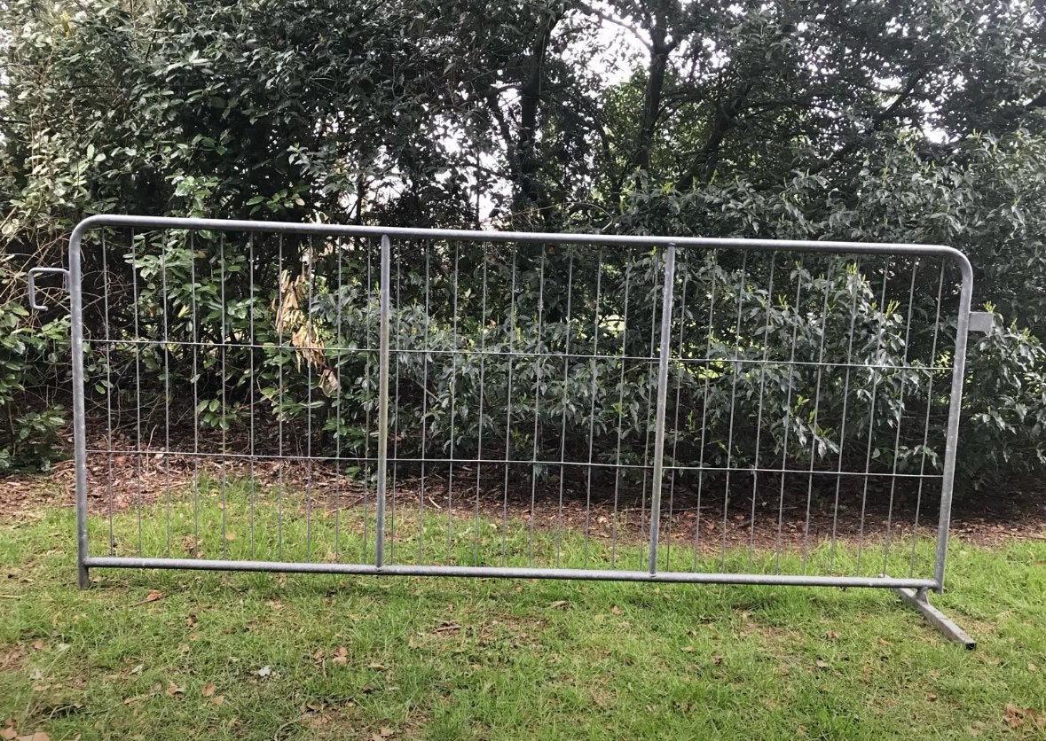 Dranghekken / bouwhek ideaal voor afrastering - RVS - 24 st., Tuin en Terras, Tuinhekken en Hekwerk, Ophalen, Zo goed als nieuw