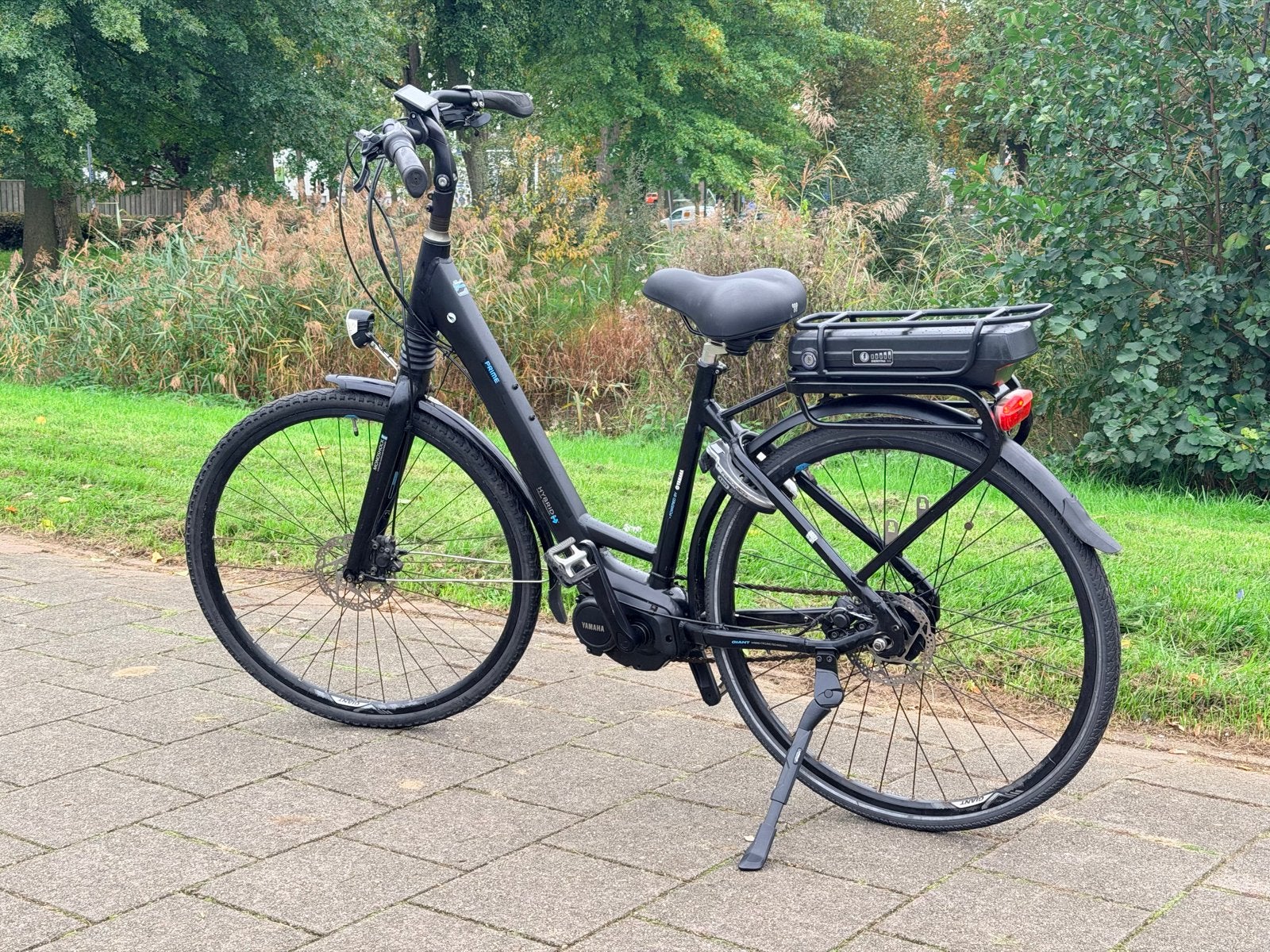 Giant elektrische fiets met middenmotor- Zeer lage Km stand!, Ophalen, Zo goed als nieuw, 50 km per accu of meer, Giant