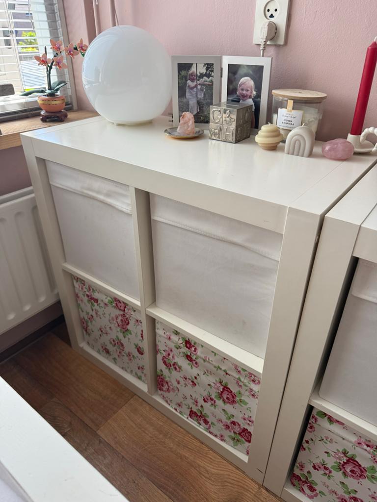 IKEA KALLAX Kast met 4 vakken en opbergmanden, Ophalen, Gebruikt