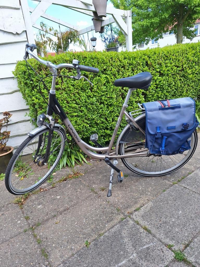 Union damesfiets met 7 versnellingen en fietstassen, Ophalen, Gebruikt, Overige merken, Versnellingen