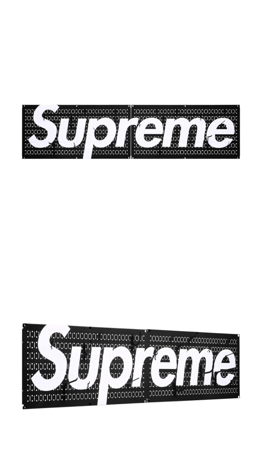 Supreme Wall Control Pegboard panel black, Wandhanger, Zwart, Nieuw, Ophalen of Verzenden