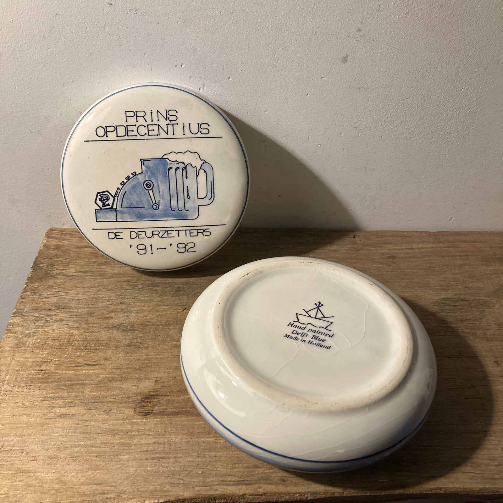 Delftsblauw Bonbonnière Prins Carnaval Opdecentius De Deurze, Ophalen of Verzenden