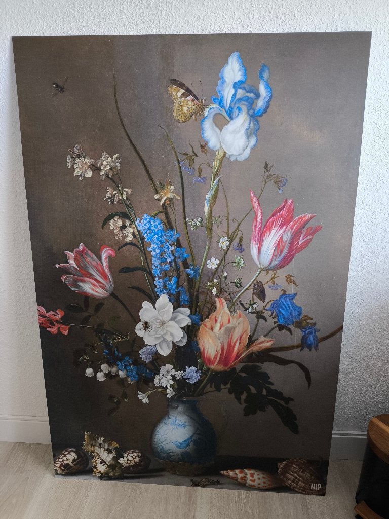 Bloemen in een Wan-Li vaas en schelpen HIP ORGNL®, Ophalen, 120 cm, Zo goed als nieuw, 80 cm