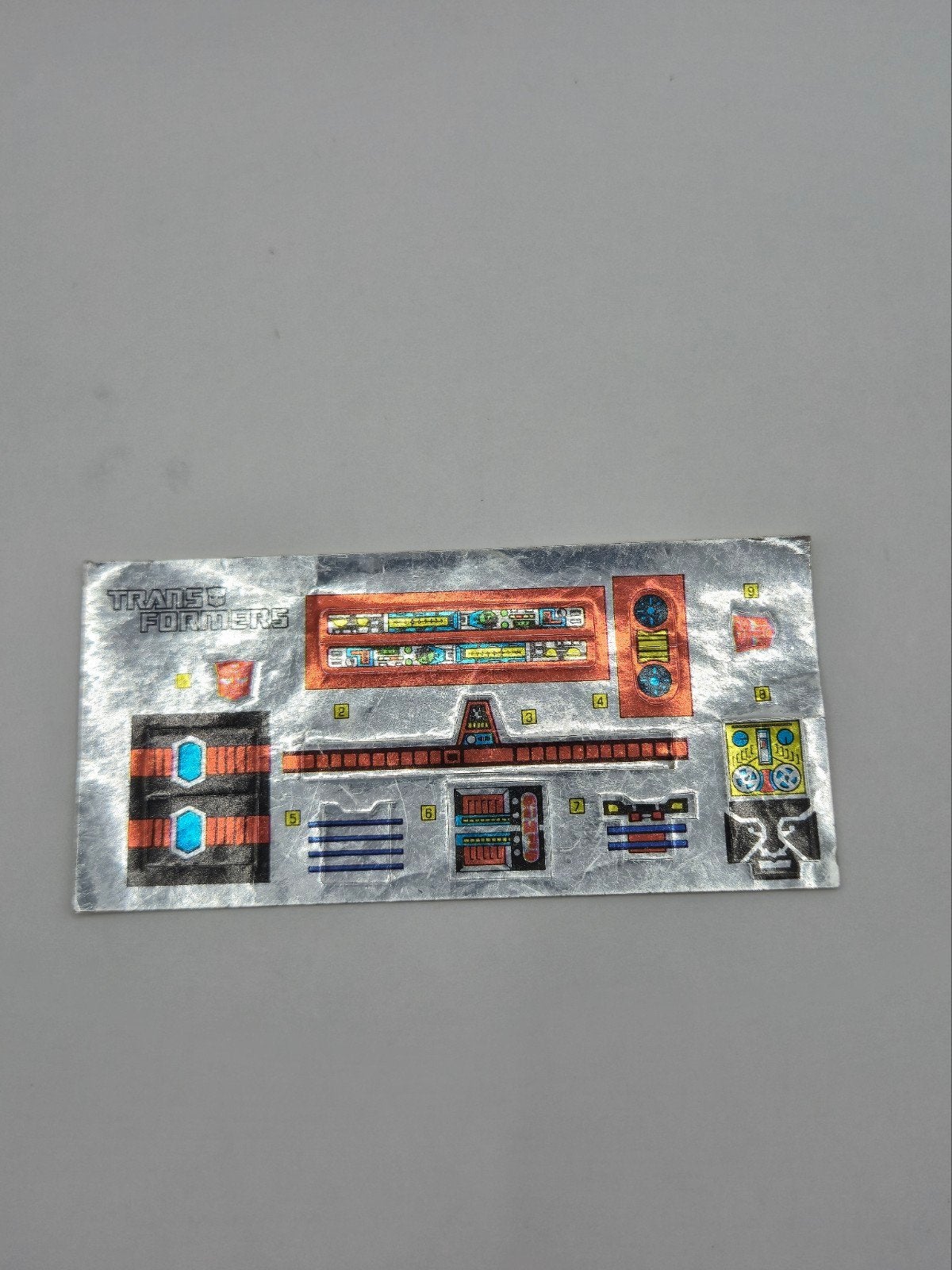 Transformers g1 stickersheet ironhide, Verzamelen, Transformers, G1, Ophalen of Verzenden, Zo goed als nieuw