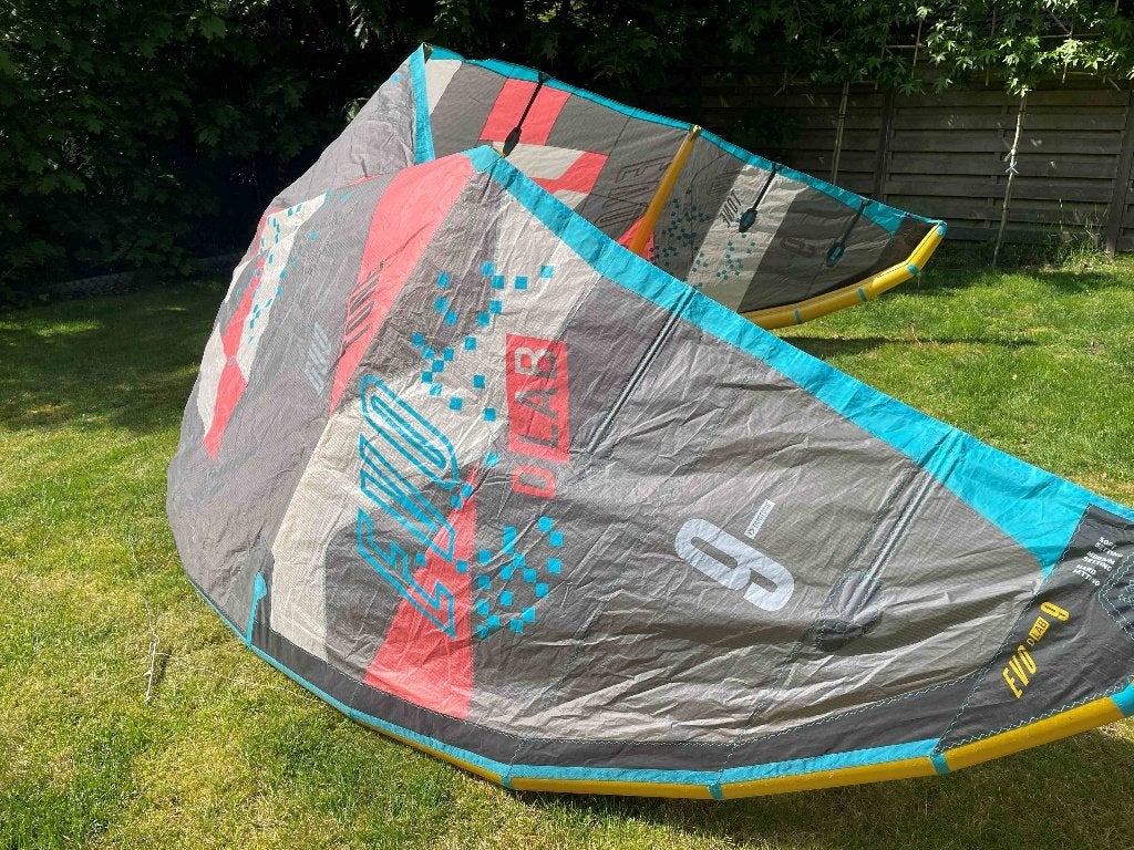 kite duotone evo dlab 9m, Ophalen, Gebruikt, 9 m², Geen board