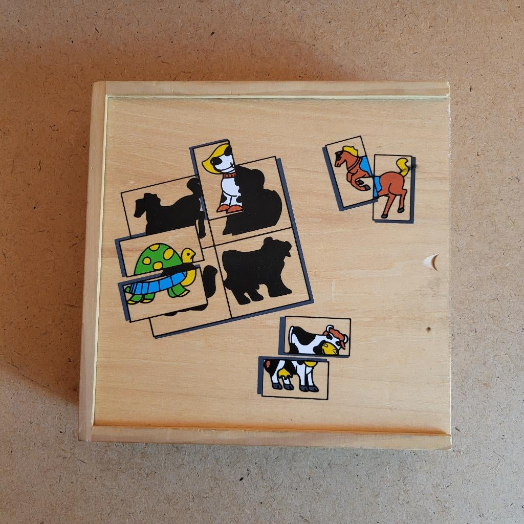 Houten sorteerpuzzel dieren, Kinderen en Baby's, Speelgoed | Kinderpuzzels, 2 tot 4 jaar, 10 tot 50 stukjes, Ophalen of Verzenden
