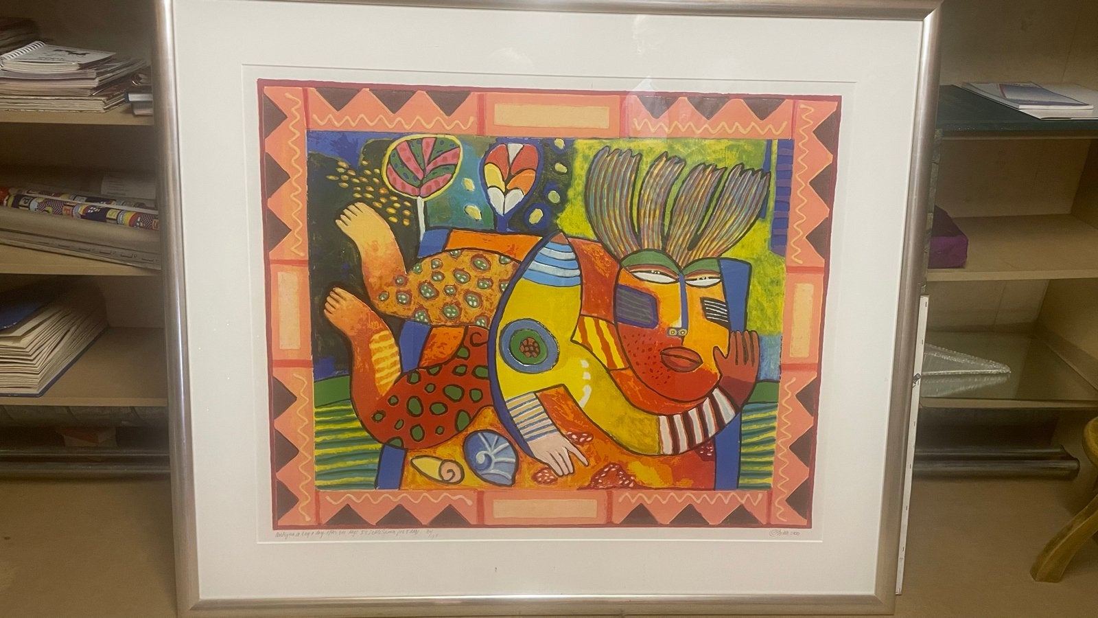 Clemens Briels  (zeefdruk), Antiek en Kunst, Ophalen, Abstract, Papier/karton, Print
