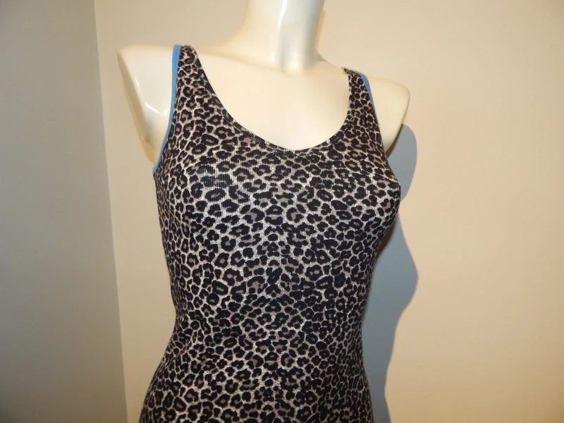 Marccain leopard print top koel blauwe accenten N2/S, Zo goed als nieuw, Marccain, Meerkleurig, Verzenden