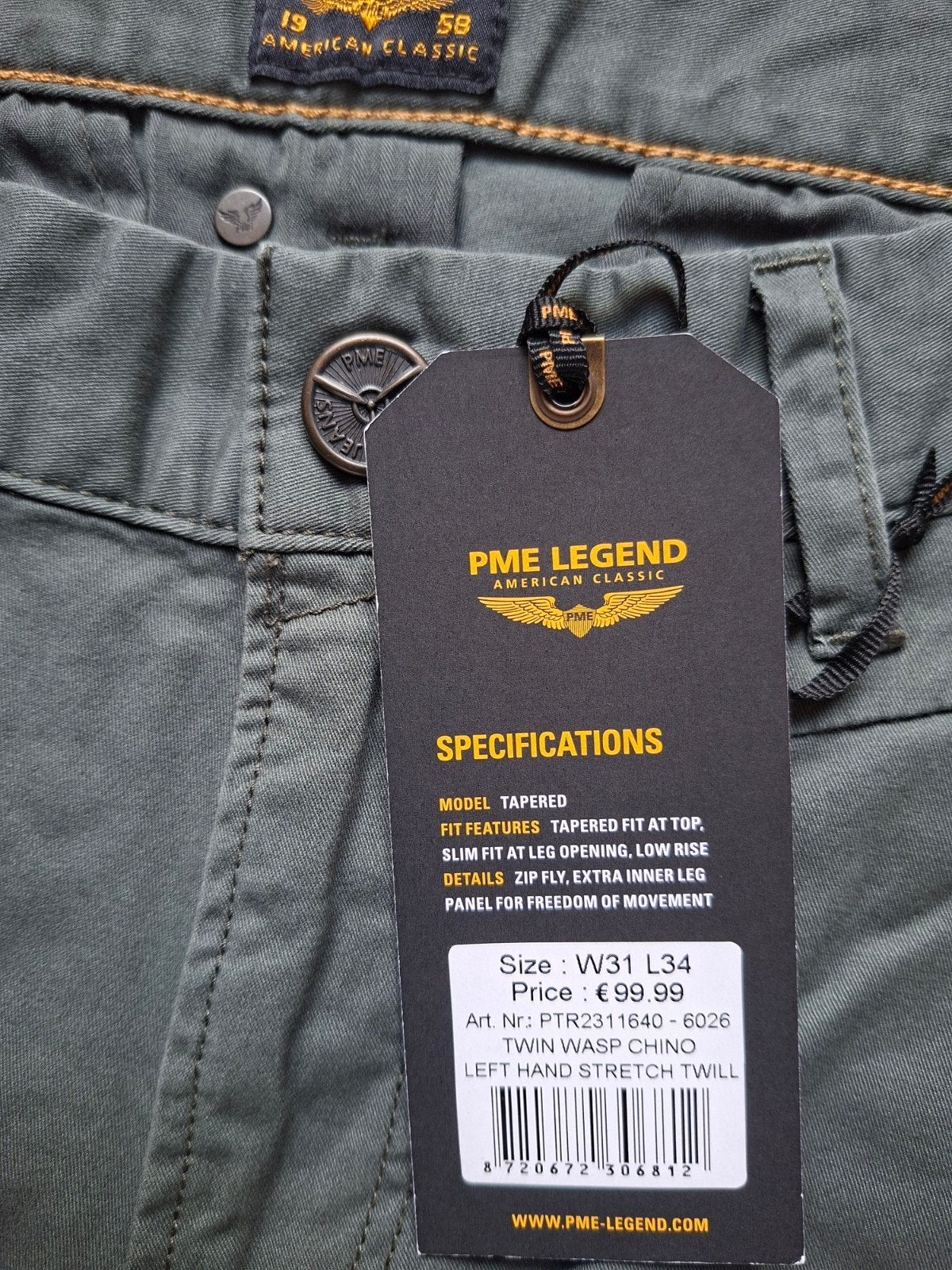 PME LEGEND Twin Wasp chino W31 L34 3 voor €149,95, Overige kleuren, Nieuw, W32 (confectie 46) of kleiner, Ophalen of Verzenden