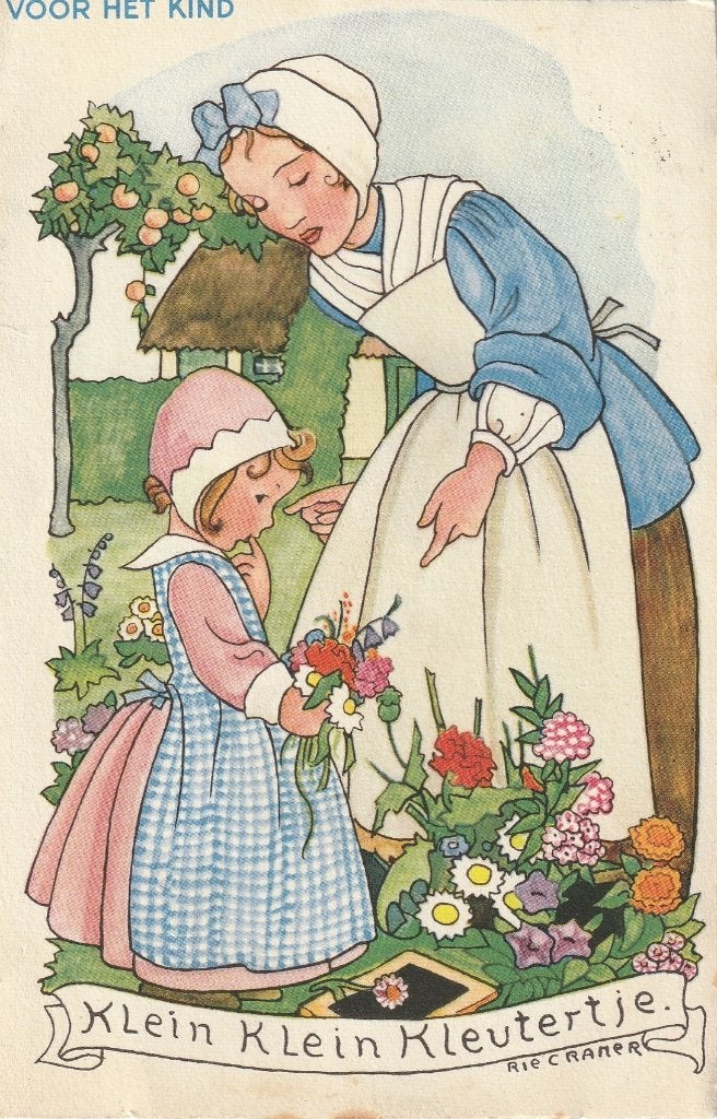 VOOR HET KIND RIE CRAMER UIT 1953 KAART IS INGEKORT KO315, Ophalen of Verzenden, 1940 tot 1960, Gelopen