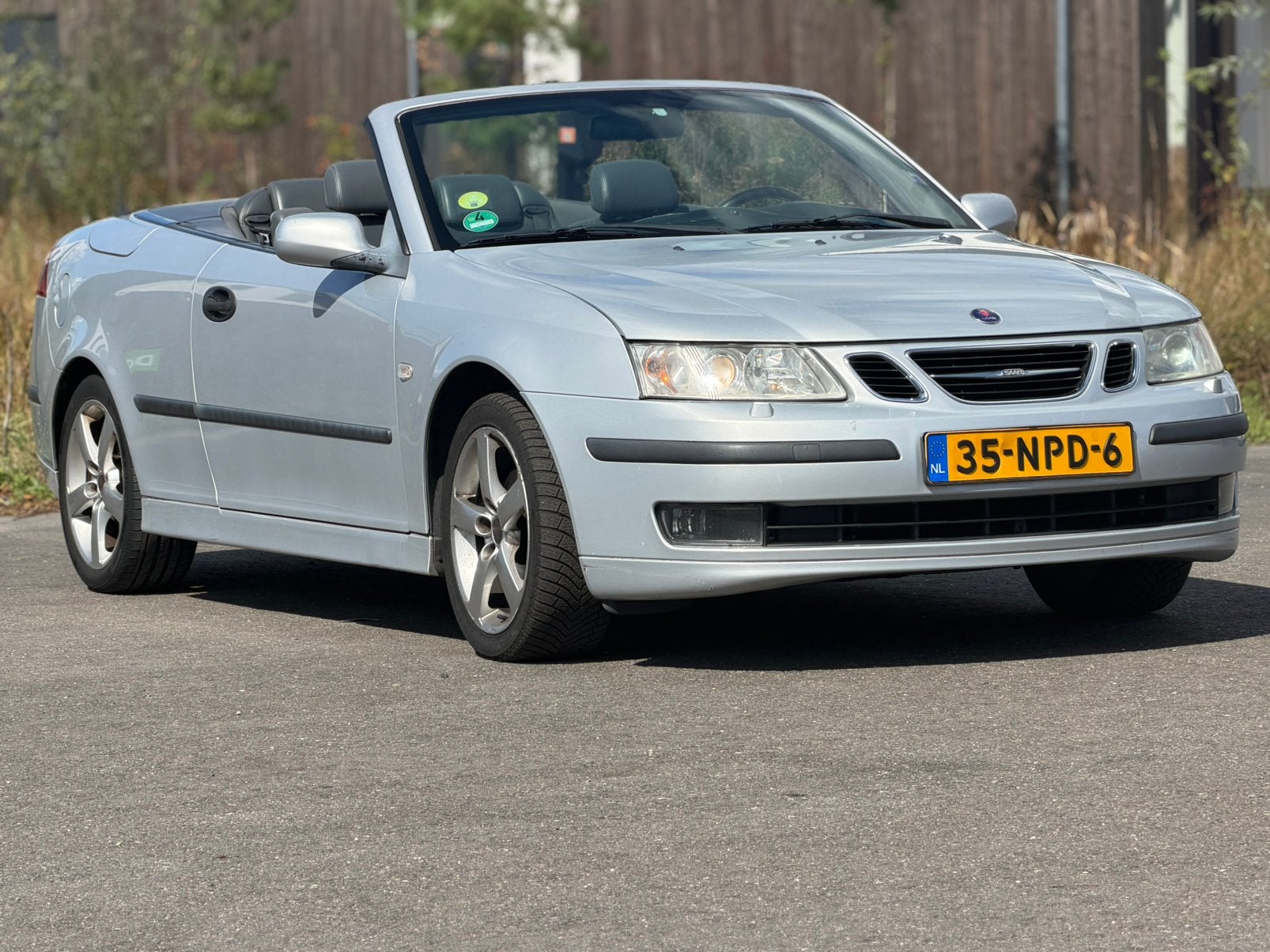 Saab 9-3 2.0 T Cabrio 2004 Grijs, Auto's, Voorwielaandrijving, 1998 cc, Sound system, 4 cilinders