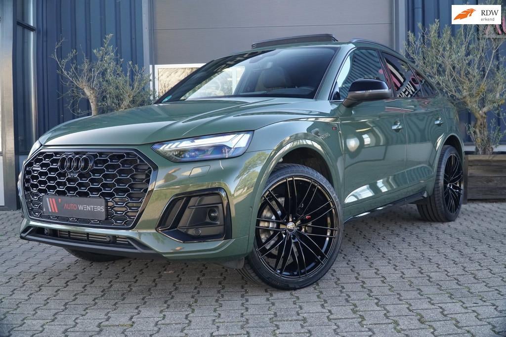 Audi Q5 Sportback 55 TFSI e 367pk Quattro S Line Competition, Automaat, Gebruikt, Zwart, 4 cilinders